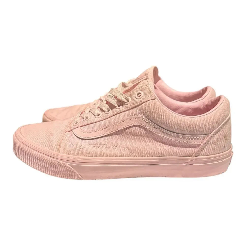 Vans Old Skool Men’s Size 10 Peach Pink Athletic Skate Walking Shoes Sneakers